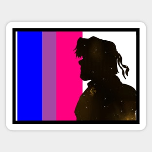 Galaxy Hunk Bi Pride Sticker